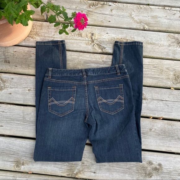 Mossimo Jeans Denim Low Rise Dark Skinny - Picture 4 of 9